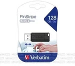 USB 2.0 Stick 128GB Pin Stripe, schwarz
