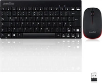 Perixx 712 DE, Perixx PERIDUO-712 DE , Mini Tastatur und Maus Set, schnurlos, schwarz