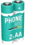 Ansmann NiMH AA Mignon 800mAh HR6 Akku f&uuml;r DECT Telefon - 2er Verpackung
