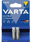 2x Varta Ultra AAA Micro FR03 Lithium Batterie