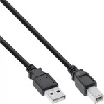 Inline&reg; USB 2.0 Kabel, A an B, schwarz, 0,5m