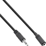 0.2m - Inline&reg; Klinken Adapterkabel 4pol. 2,5mm Stecker -> 4pol. 3,5mm Buchse