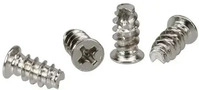 Inline L&uuml;fterschrauben, 5,0x10,0mm, silbern, bulk 2000er Pack
