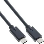 Inline&reg; USB 3.2 Gen.2x2 Kabel, USB-C Stecker/Stecker, schwarz, 2m