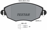 TEXTAR Bremsbelagsatz, Scheibenbremse Q+ 2327904