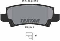 TEXTAR Bremsbelagsatz, Scheibenbremse 2381601