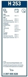 BOSCH Wischblatt Rear 3 397 005 828