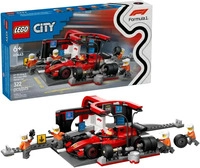 Lego 60443 City F1 Boxenstopp Boxencrew Ferrari Auto