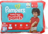 Pampers Baby-Dry Windelhosen, Gr&ouml;&szlig;e 6, extragro&szlig; (15+ kg), Einzelpackung, 20