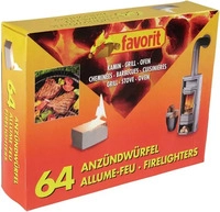 Favorit 1249 Anz&uuml;ndw&uuml;rfel f&uuml;r Grill, Kamin und Ofen 64 St&uuml;ck