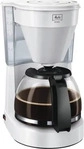Melitta Easy Tropf-Kaffeemaschine mit Glaskanne, Tropf-Stopp, 10 Tassen, Wei&szlig;