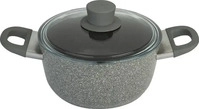 Ballarini Murano Kochtopf mit Glassdeckel Aluminium 20 cm