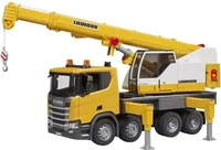 Bruder 03571 - Scania Super 560R Liebherr Kran-LKW mit Licht & Sound Modul -...