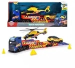 Dickie: Spiel-Set Transportwagen mit Rettungshubschrauber - Mit Licht und Sound