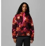 COLUMBIA Helvetia II Printed Cropped Half Sn RED OXIDE, DYEFLOWER L