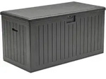 LC Garden &raquo;Velio&laquo; Aufbewahrungsbox 140x70cm Schwarz Gartentruhe Kissenbox...