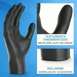 ARNOMED Latex-Handschuhe puderfrei 100 St&uuml;ck - L / Schwarz