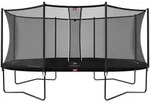 BERG Trampolin Grand Favorit Regular 520 Black mit AirFlow inkl. Sicherheitsnetz