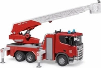 BRUDER 03591, BRUDER Scania Super 560R Feuerwehr mit Drehleiter, Wasserpumpe und