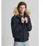 Superdry f&uuml;r Herren. M5011742A Everest navy gesteppte Bomberjacke mit Kapuze...