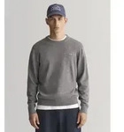 Gant f&uuml;r Herren. 8030561 Klassischer Baumwollpullover mit Rundhalsausschnitt Grau