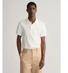 Gant f&uuml;r Herren. 2210 Piqu&eacute; Regular Fit Shield Poloshirt wei&szlig; (S), L&auml;ssig,