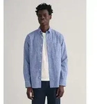 Gant f&uuml;r Herren. 3000120 Hemd Regular Fit aus blau karierter Popeline von Vichy (S),