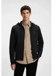 BOSS f&uuml;r Herren. 50508578 Schwarzes Sweatshirt mit Kapuze und Rei&szlig;verschluss (XXL),