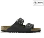 Birkenstock f&uuml;r Herren. 752481 Leder-Sandalen Arizona (Regular Fit) schwarz...