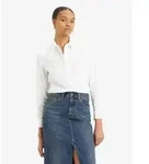 Levi's f&uuml;r Damen. 34574-0042 Klassisches wei&szlig;es Hemd (S), L&auml;ssig, Baumwolle,