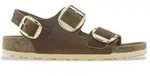 Birkenstock f&uuml;r Damen. 1024067 Sandalen aus Leder Milano Big Buckle Ge&ouml;ltes...