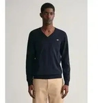 Gant f&uuml;r Herren. 8030562 Pullover mit V-Ausschnitt aus klassischer navyfarbener