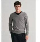 Gant f&uuml;r Herren. 8030562 Klassischer grauer Pullover mit V-Ausschnitt (S),...