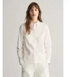 Gant f&uuml;r Damen. 4300348 Hemd Regular Fit Popeline wei&szlig; (36), L&auml;ssig, Baumwolle,