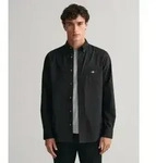 Gant f&uuml;r Herren. 3000100 Klassisches Popeline-Hemd Regular Fit schwarz (XL),