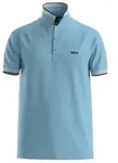 BOSS f&uuml;r Herren. 50469055 Essential Polo blau (L), L&auml;ssig, Baumwolle, Kurzarm