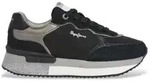 Pepe Jeans f&uuml;r Damen. PLS600008 Rusper Glam Leder Sneakers schwarz (36), 3 bis 5 cm,