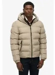 Superdry f&uuml;r Herren. M5011905A Wattierte Sportjacke mit Kapuze taupe (S), L&auml;ssig,