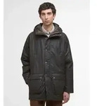 Barbour f&uuml;r Herren. MWX2494 Parka Bedale Wax olivgr&uuml;n (L), L&auml;ssig, Baumwolle
