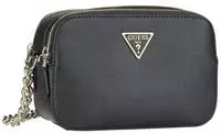 Guess f&uuml;r Damen. HWZG9672140 Mini-Umh&auml;ngetasche Noelle saffiano schwarz (OSFA),
