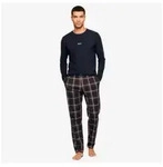 BOSS f&uuml;r Herren. 50550777 Pyjamas Holiday Long Set navy (L), Heimtextilien,