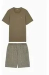 Emporio Armani f&uuml;r Herren. EM000399_AF18885 Pyjama Basic gr&uuml;n (XL), Heimtextilien,