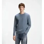 BOSS f&uuml;r Herren. 50473286 TChark Langarmshirt mittelblau (L), L&auml;ssig, Baumwolle