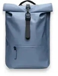 Rains Unisex. 13320 Mochila Rolltop Rucksack blau (OSFA), L&auml;ssig, Polyester