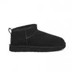 UGG f&uuml;r Damen. 1116109 Klassische Ultra Mini Lederstiefeletten schwarz (37),