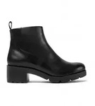 Camper f&uuml;r Damen. K400228-004 Schwarze Wanda-Leder-Kn&ouml;chelstiefel (39), 1 bis 3 cm,
