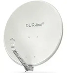 DUR-line Select 60/65 Hellgrau - Alu Sat-Reflektor