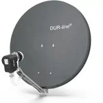 DUR-line Select 75/80 Anthrazit - Sat-Komplettanlage mit Quad LNB