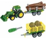 Theo Klein John Deere Traktor mit Holz und Heuwagen - Theo Klein GmbH Theo Klein John Deere Traktor mit Holz und Heuwagen - Theo Klein GmbH