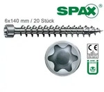 6x140 mm SPAX Zylinderkopfschrauben "IN.FORCE", T30, WIROX-beschichtet, P3J,